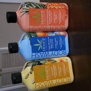 HEMPZ Body Wash, Lot of 3, Fresh Citrus, Floral Banana & Sweet Pineapple